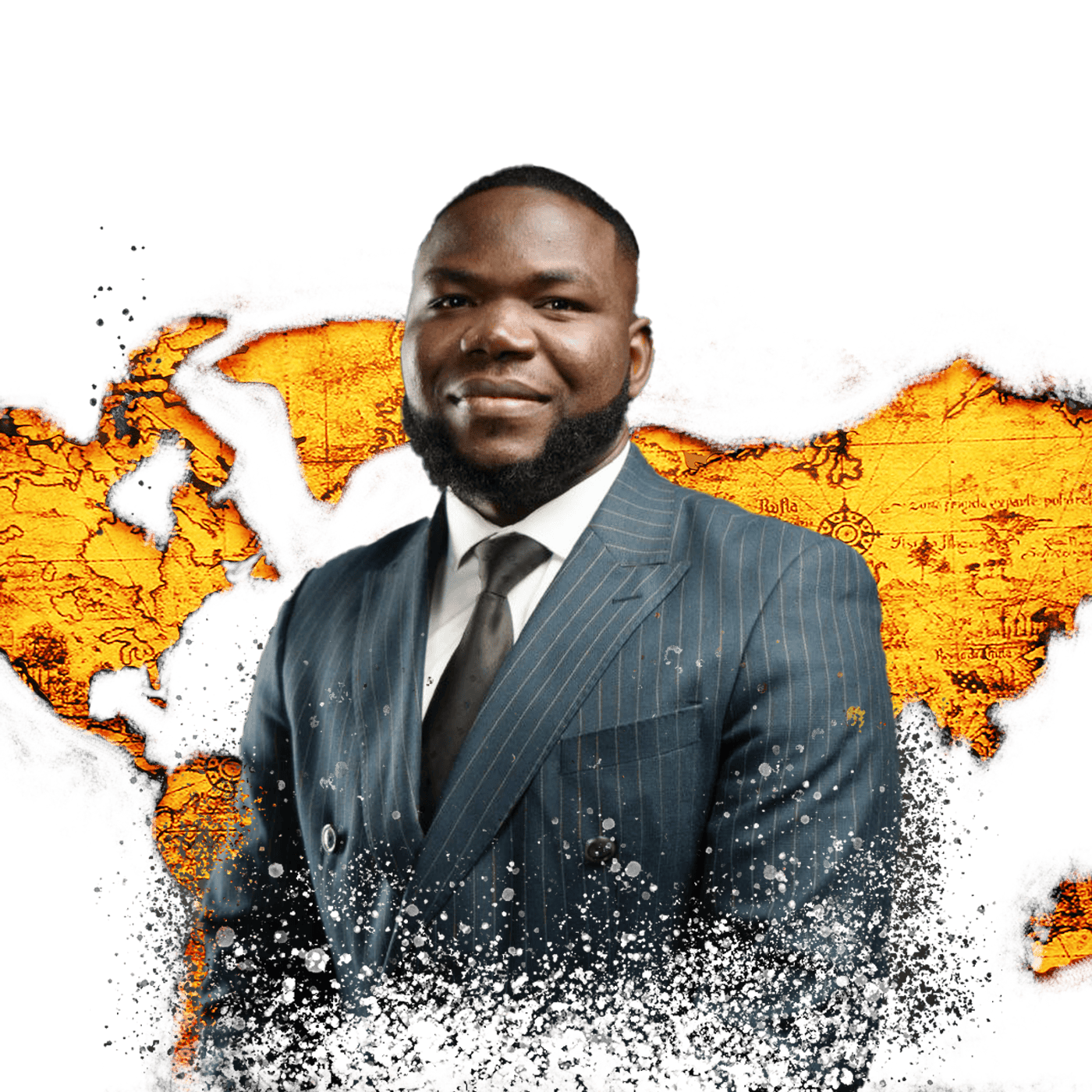 Pastor Moses on a suit